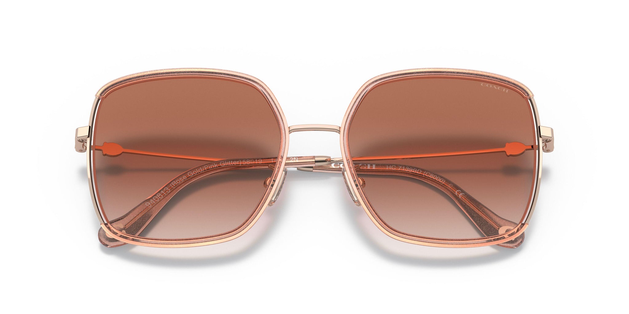 Coach 0HC7139BD Rose Gold   Pink Glitter  940813‎ Coach C8000 7139BD Sunglasses main image 3