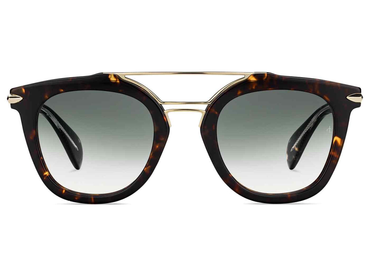 0086-9K - Dark Havana - Gray Green Lens