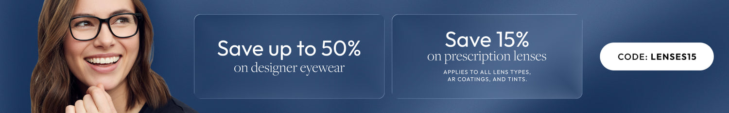 Lenses Sale 15% Off All Prescription Lenses