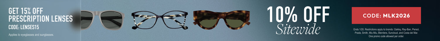 MLK Sale 10% Off Sitewide or 15% Off Prescription Lenses
