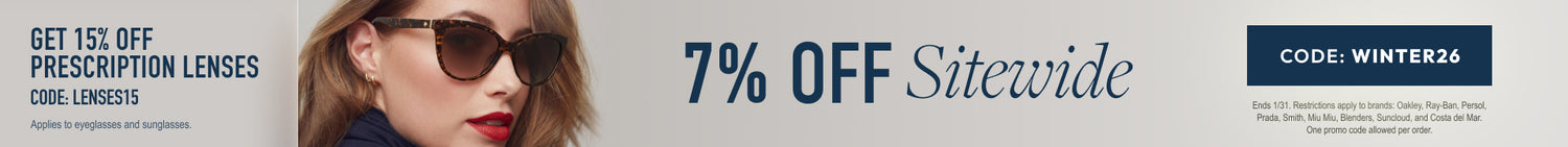 Winter Sale - 7% Off sitewide or 15% Off prescription lenses