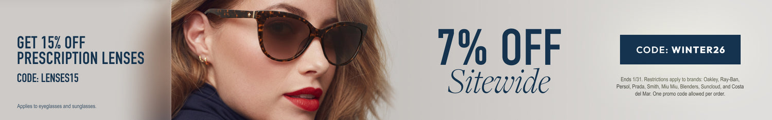 Winter Sale - 7% Off sitewide or 15% Off prescription lenses