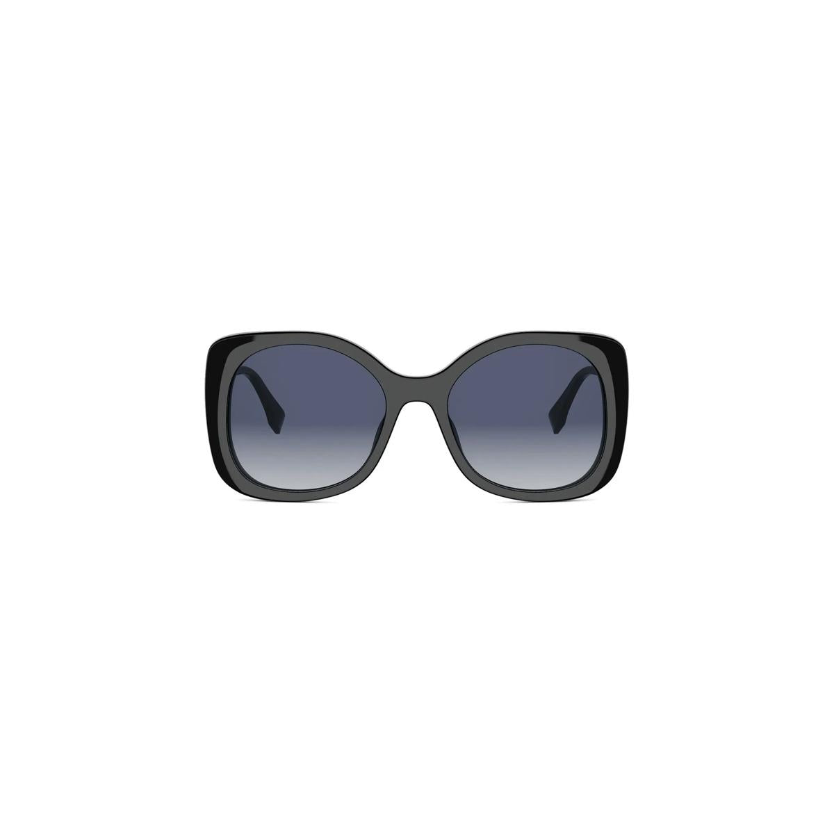 01W - Acetate Shiny Black - Blue Gradient