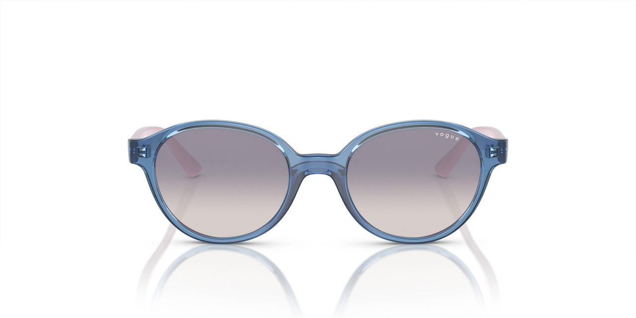 28387B - Blue - Clear Grad Lt Blue Mirr Silver