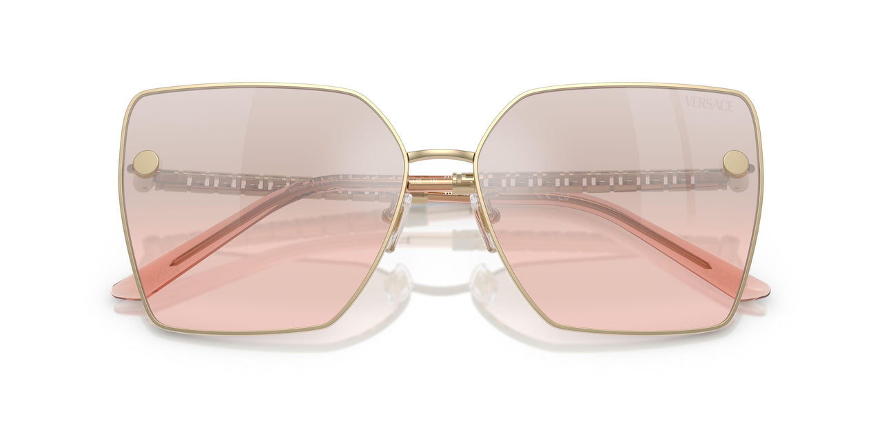 12527E - Gold - Light Pink Mirror Gradient Silver