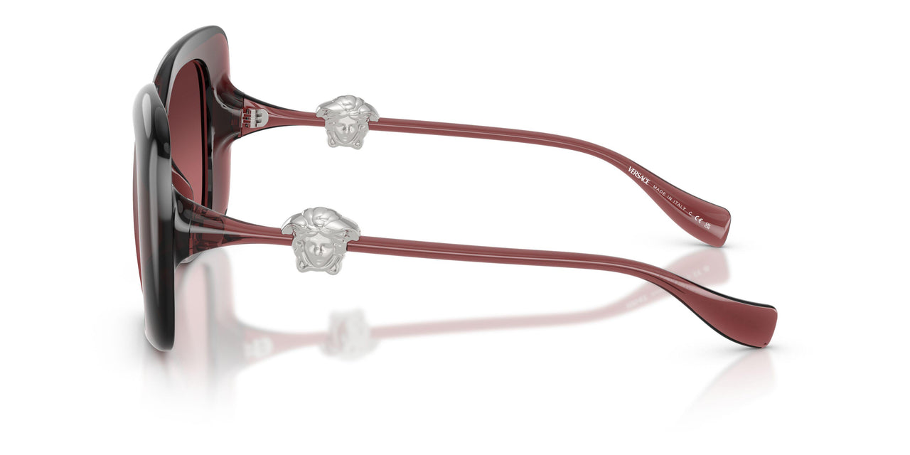 55397E - Red - Pink Mirror Silver Gradient