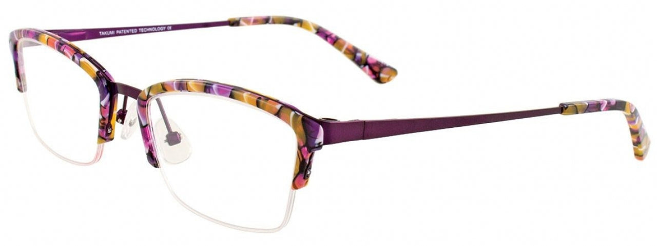 80 - Purple & Caramel & Black & White