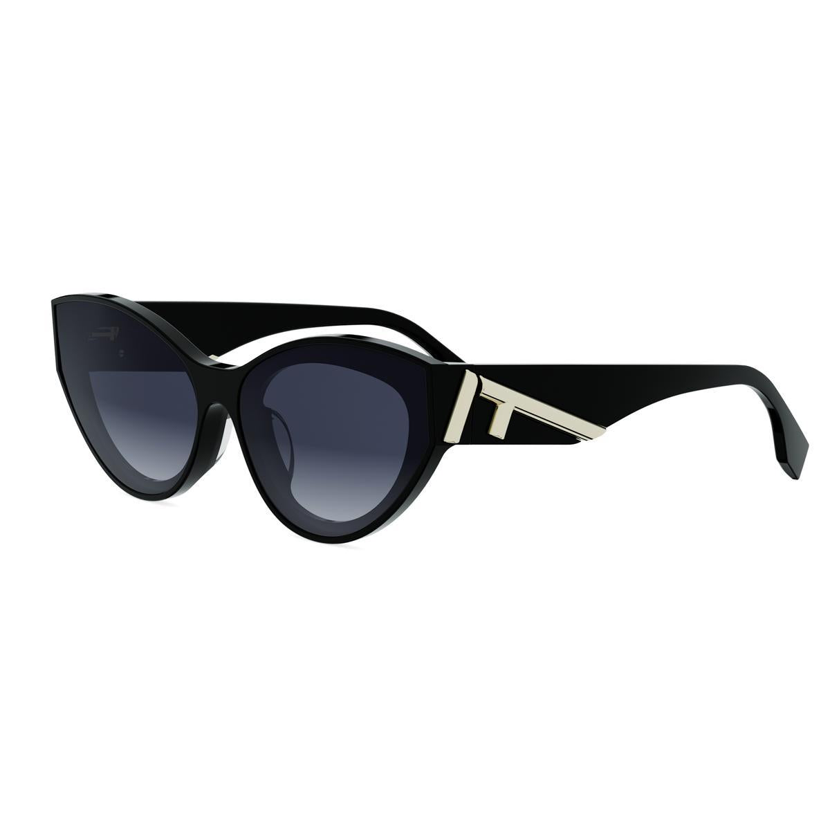 01W - Shiny Black - Gradient Blue
