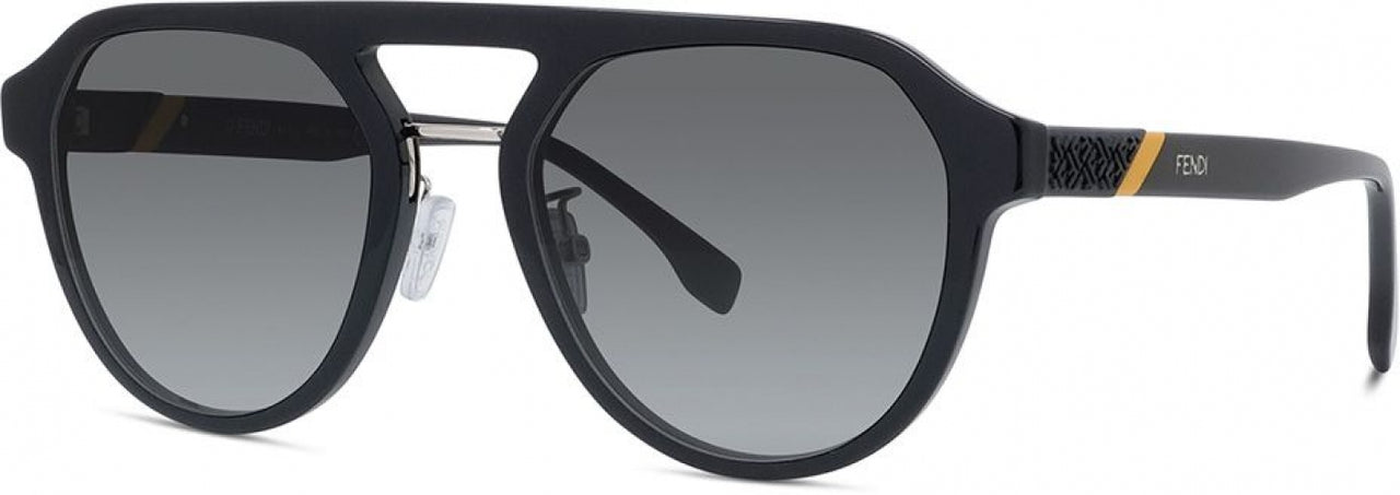 01B - Shiny Black - Dark Grey