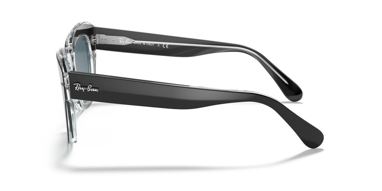 12943M - Black On Trasparent - Blue Gradient Grey