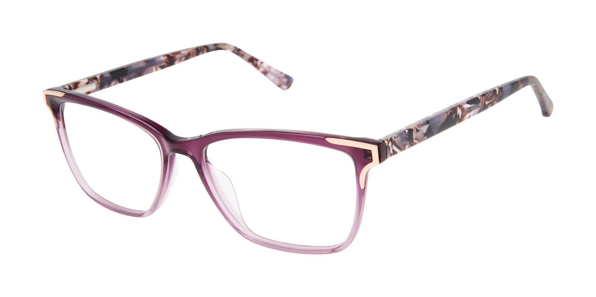 L.A.M.B. LA100 PUR Eyeglasses Frames Case RX-able Purple Horn NWT LA100 Eyeglasses - L.A.M.B. by Gwen Stefani Authorized  main image 2