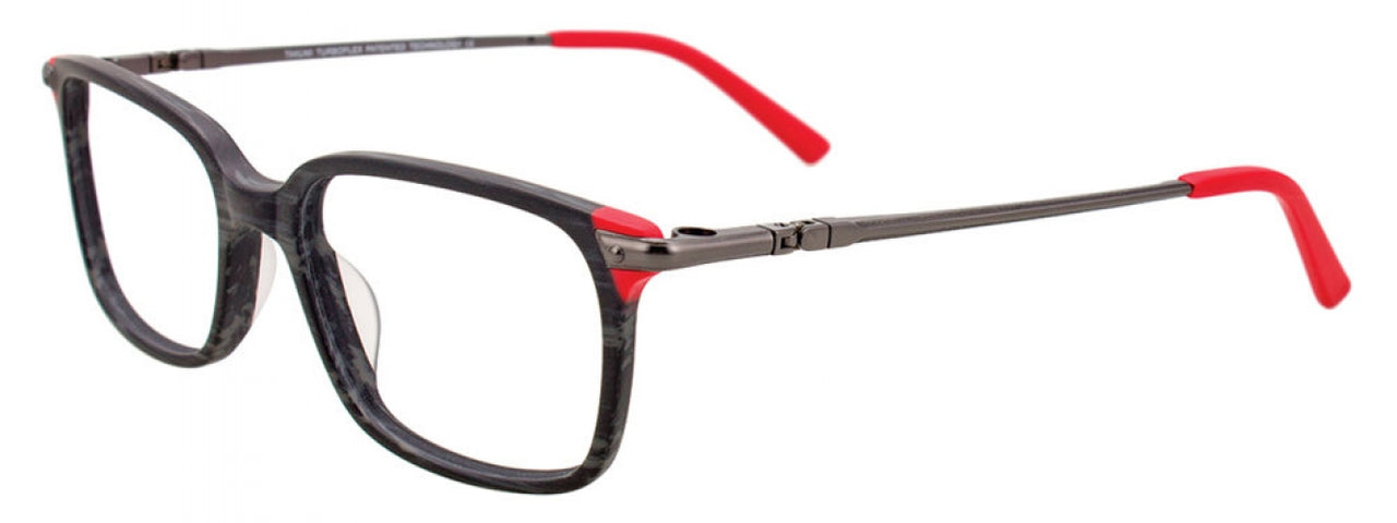 90 - Black Marbled & Red