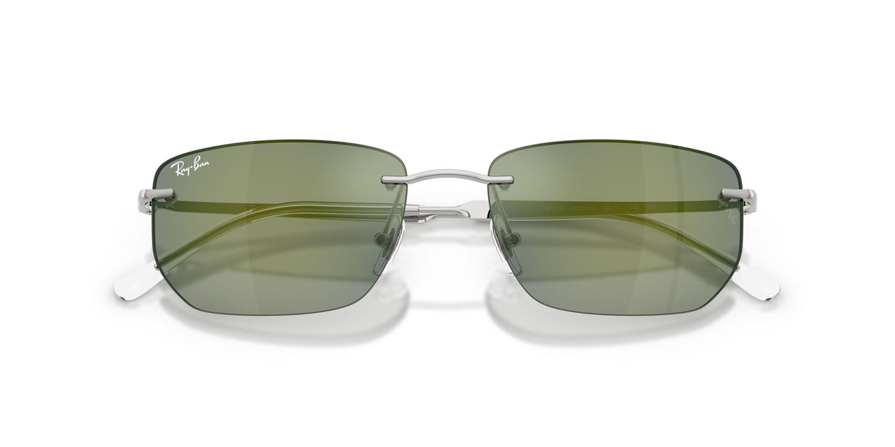 003/6R - Silver - Green Mirror Green