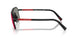 1BO08F - Black - Dark Grey Mirror Blue/red