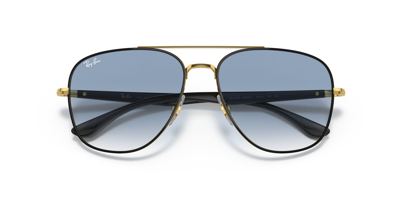90003F - Black - Clear Gradient Blue