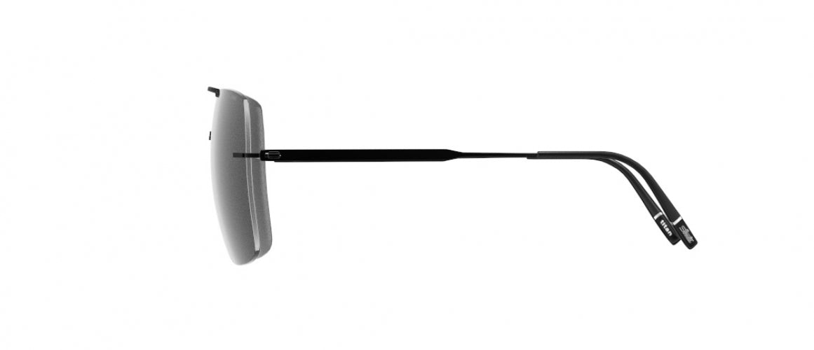 9040 - Pure Black - SLM Silver Mirror Gradient