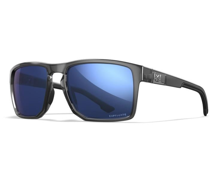 AC6FND09 - Captivate Pol Blue Mirror/gloss Crystal Grey Frame - Captivate Polarized Blue Mirror