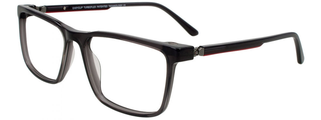 20 - Transparent Dark Grey & Red
