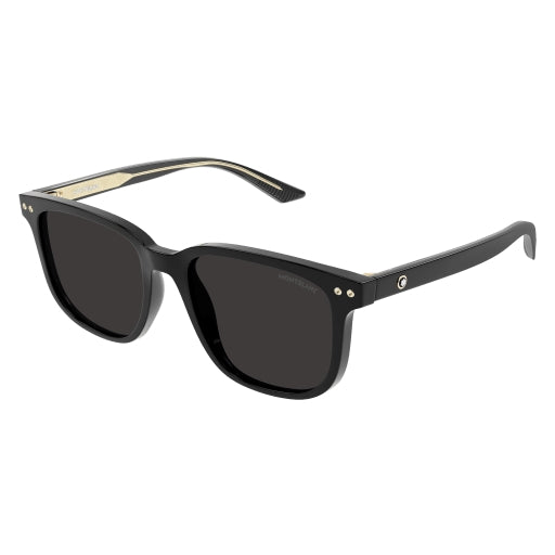 Montblanc Women Sunglasses Grey Blue Square MB0258SA 004 NEW AUTHENTIC Montblanc MB0258SA Asian Fit 004 Square Transparent Grey  main image 4