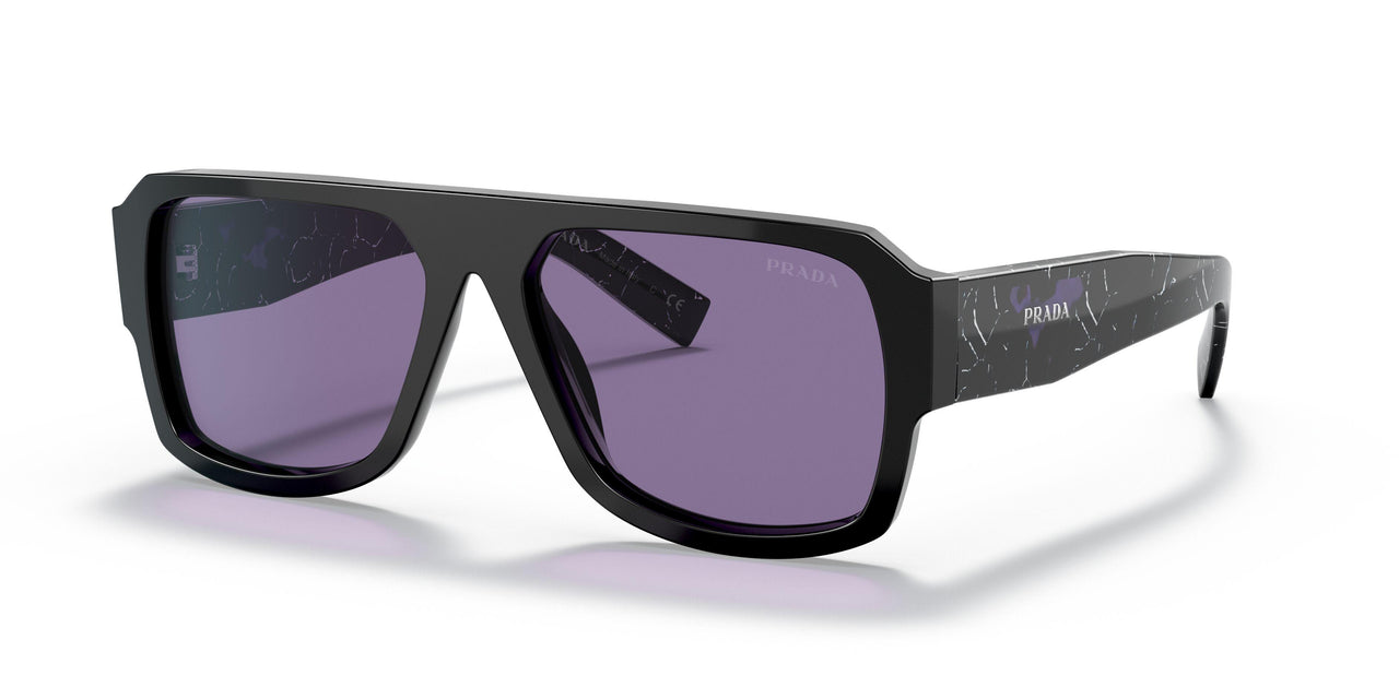 1AB05Q - Black - Violet Mirror Internal Silver