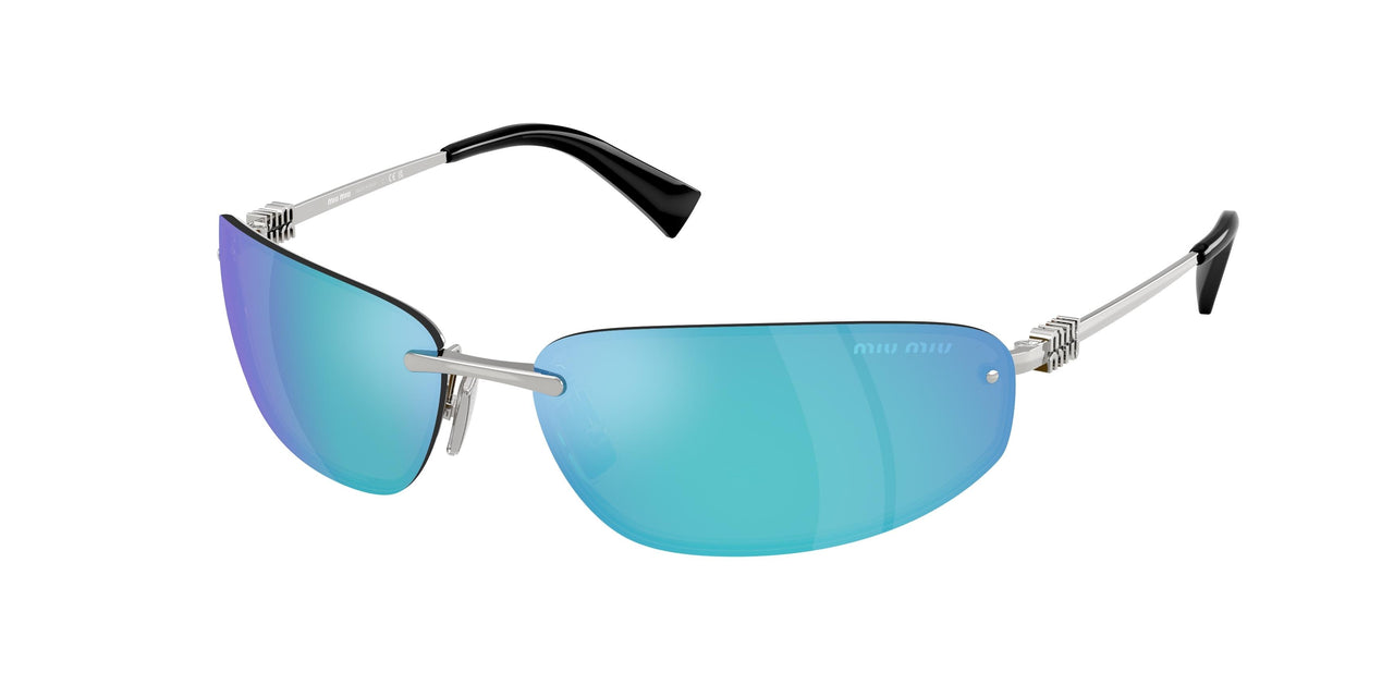 1BC10K - Silver - Light Green Mirror Blue