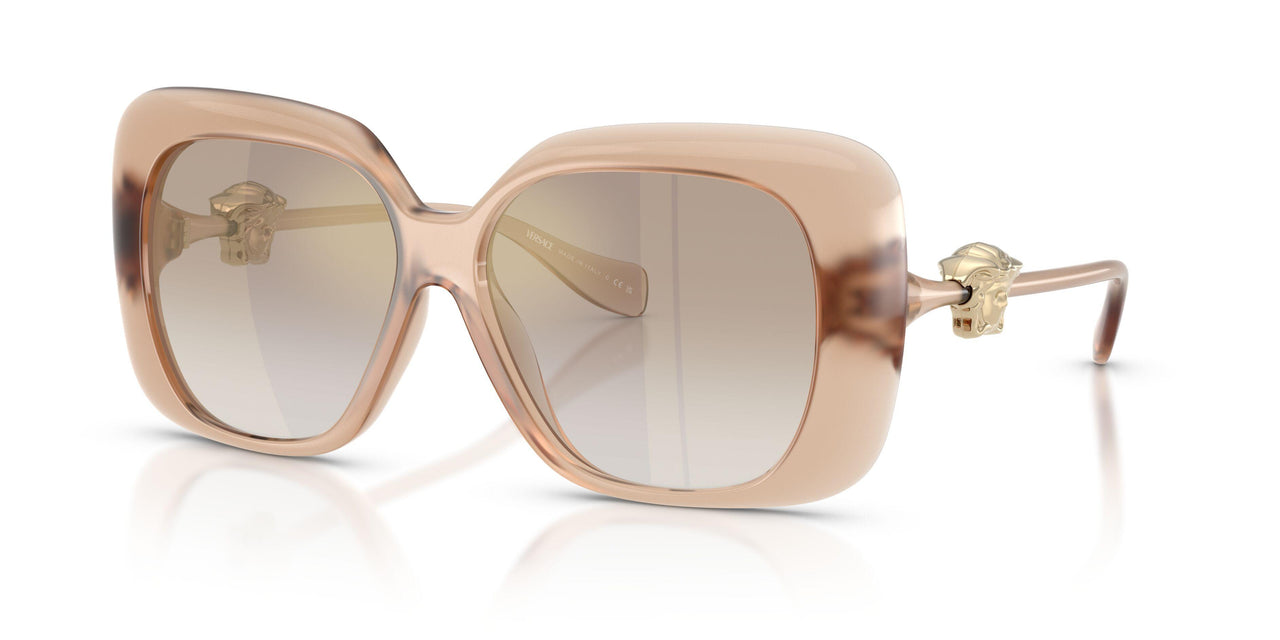 55386E - Pink - Gradient Brown Mirror Gold