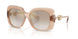 55386E - Pink - Gradient Brown Mirror Gold