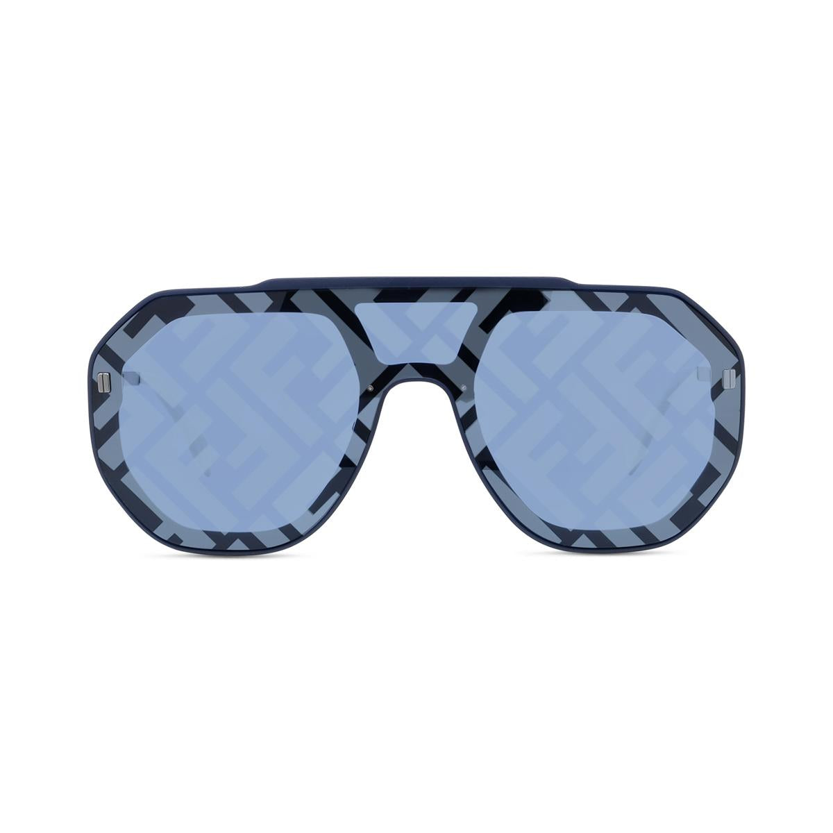 13X - Matte Dark Blue - Blue with silver FF pattern