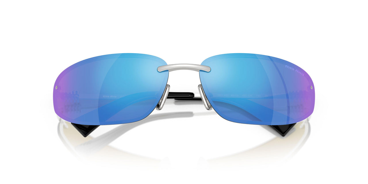 1BC10K - Silver - Light Green Mirror Blue
