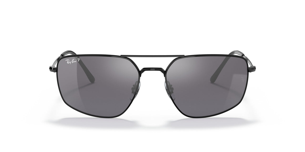 002/K3 - Black - Grey Mirror Gradient Grey Pol