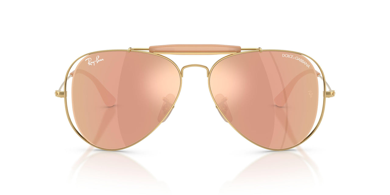 001/7J - Gold - Dark Brown Mirror Rose Gold