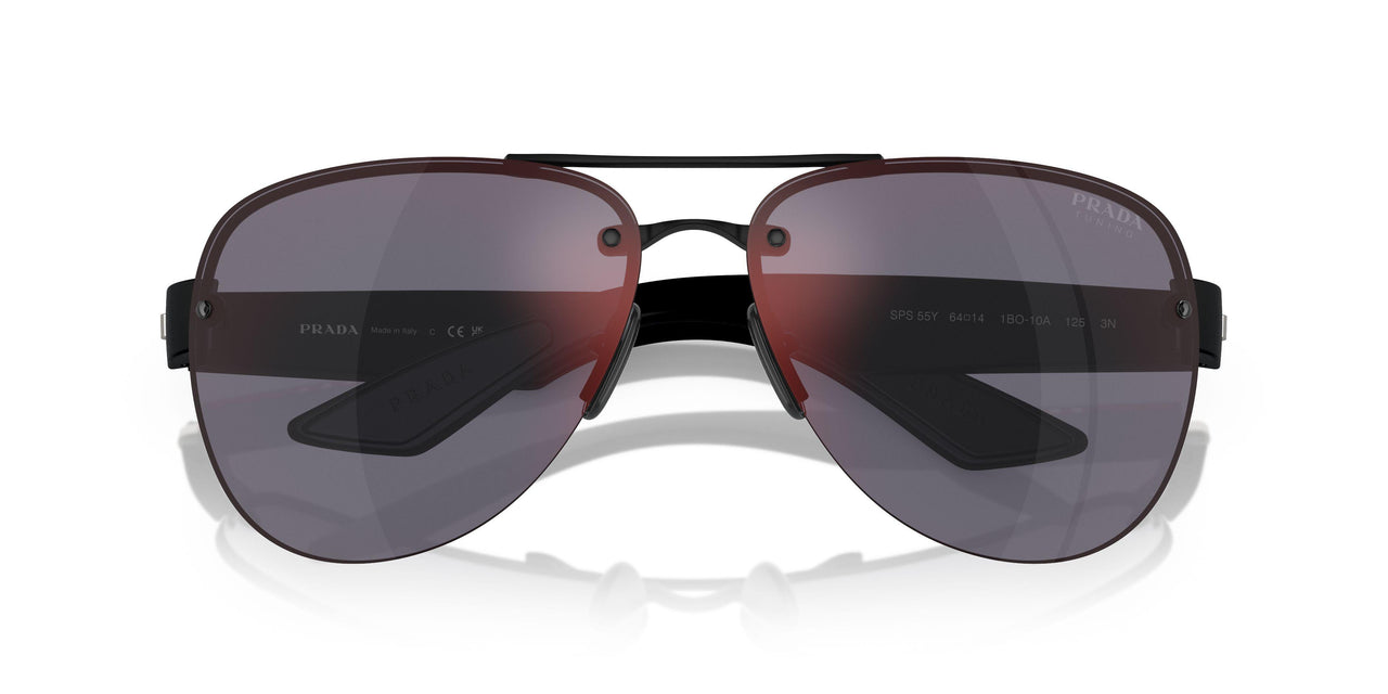 1BO10A - Black - Dark Grey Mirror