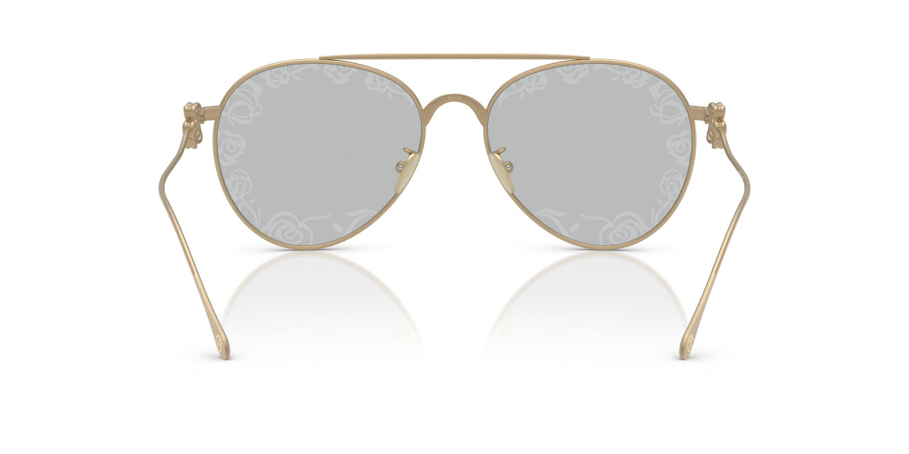 3002AL - Gold - Light Grey Tampo Flower Silver