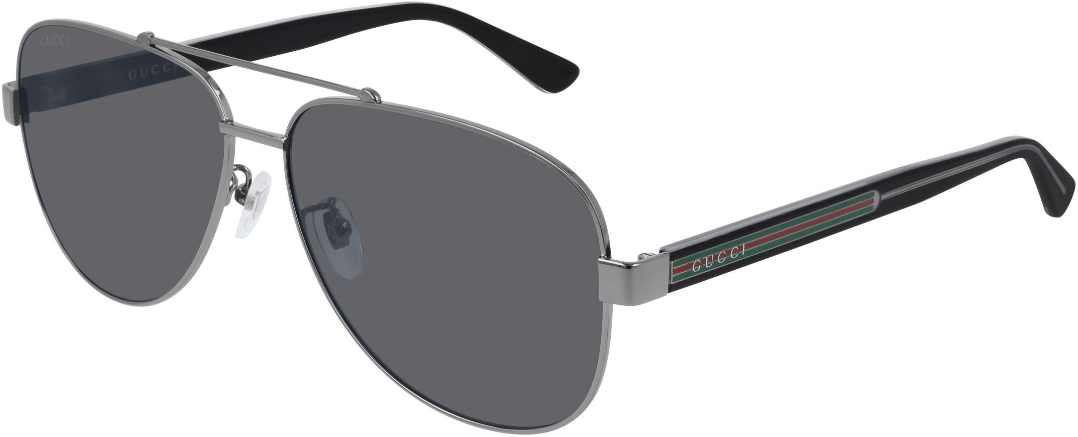 Gucci アビエーターサングラス グラデーションレンズGG0528s Gucci GG0528S XXL (63 - 14) with Green lenses and Pink frame