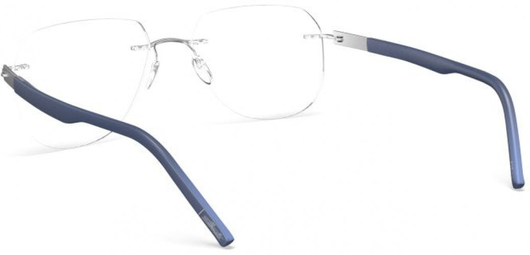 7000 - Rhodium / Navy Blue