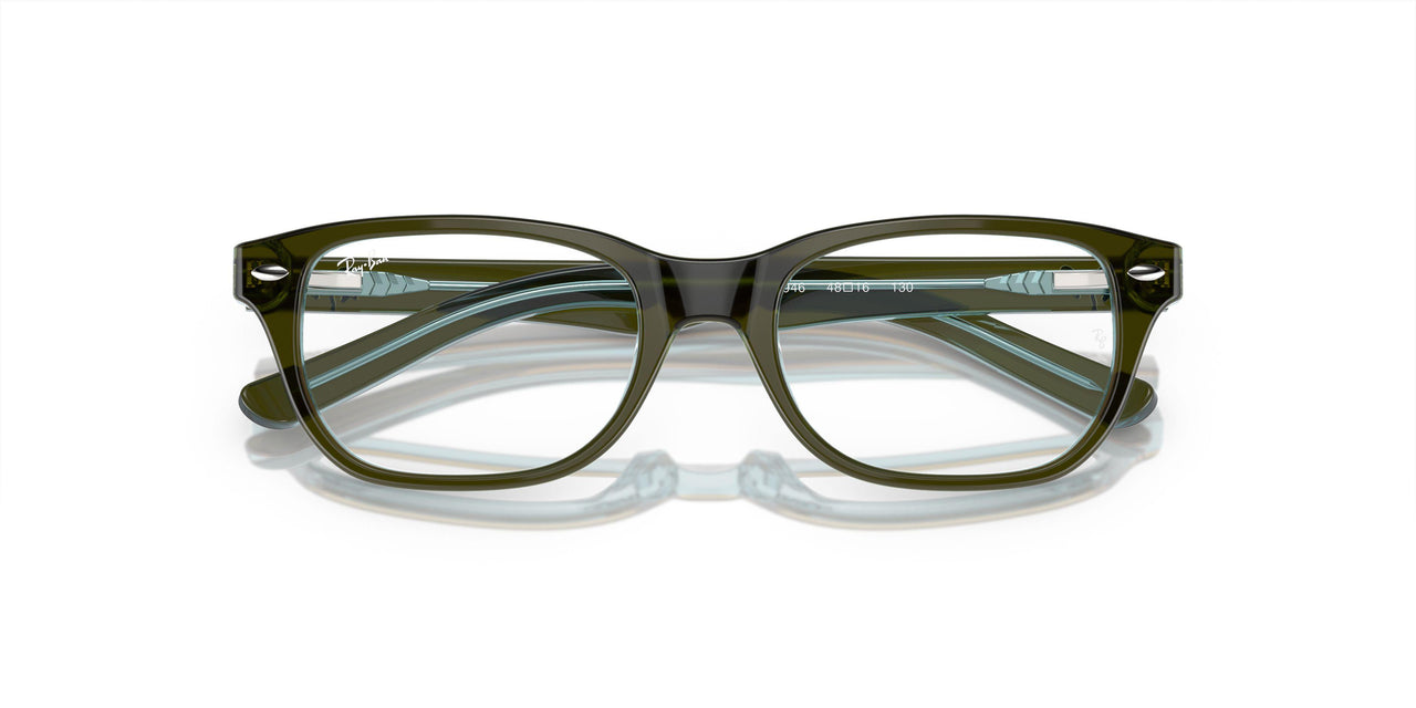 3946 - Top Green & Orange & Light Blue - Clear