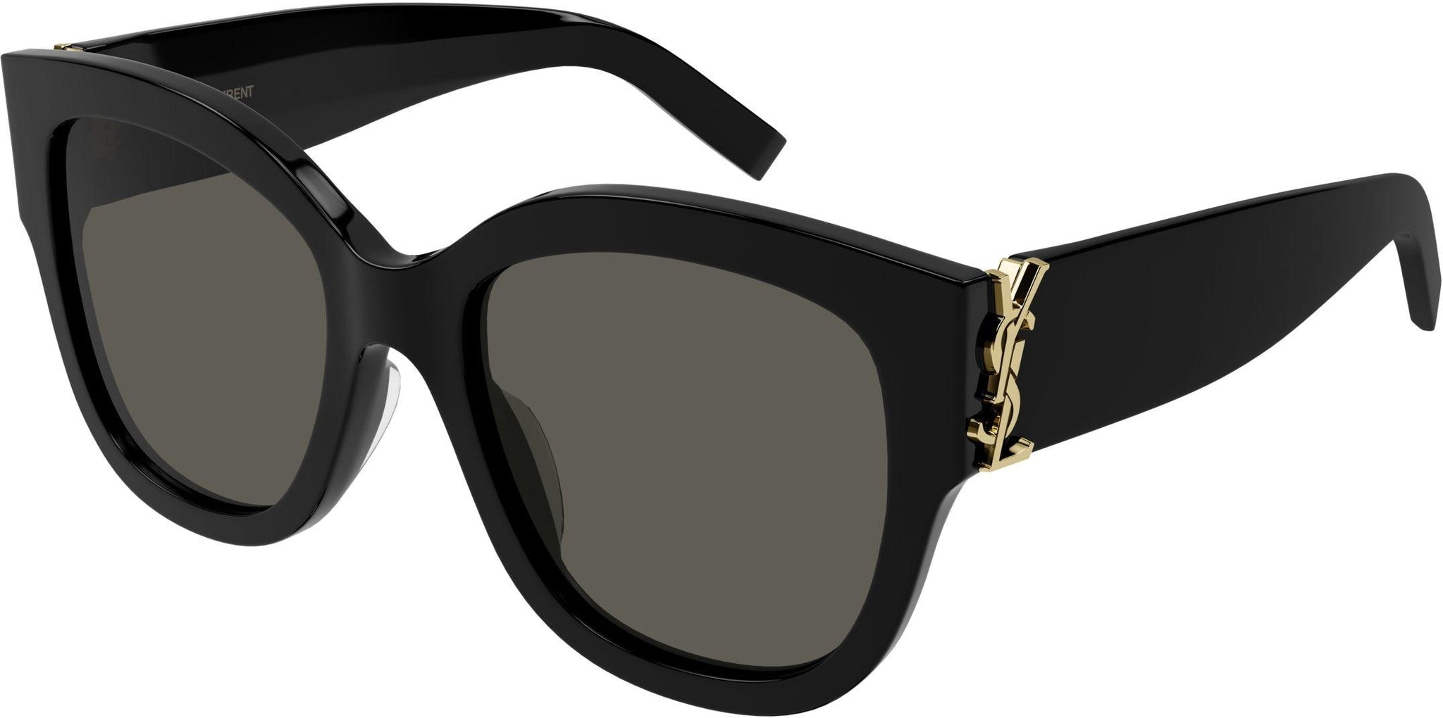 SAINT LAURENT ルメイロンチェンティテルフツ 6702542W700 1000 Saint Laurent Men's Rectangle Acetate Sunglasses with Logo