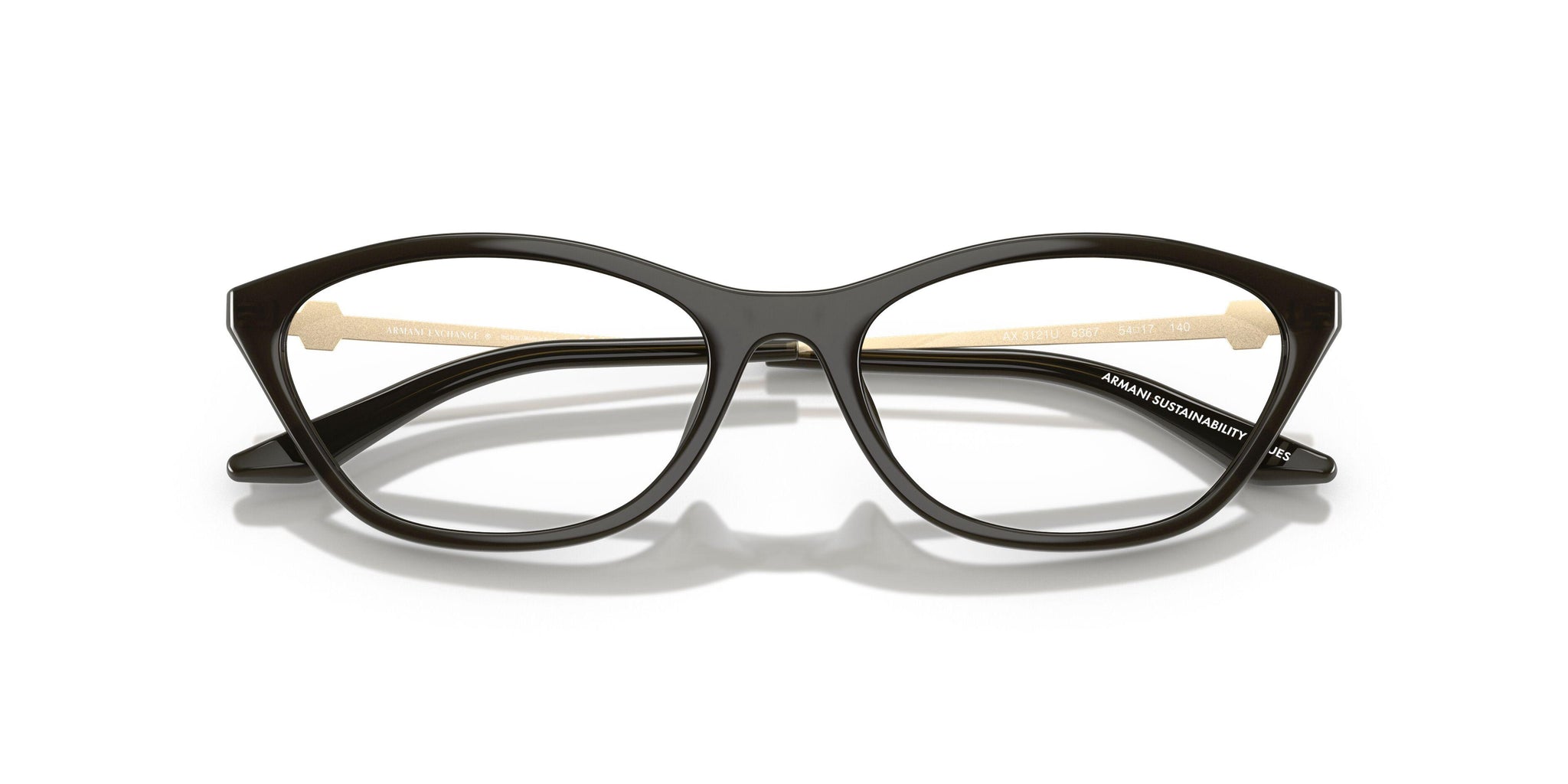 Armani Exchange AX 3121U Plastic Irregular Eyeglasses Armani Exchange 3121U Eyeglasses main image 4