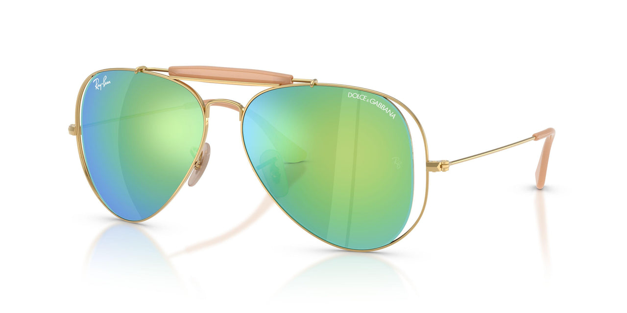 001/8N - Gold - Green Mirror Green