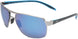 17A - Chrome With Black And Blue Temples - Blue Hawaii