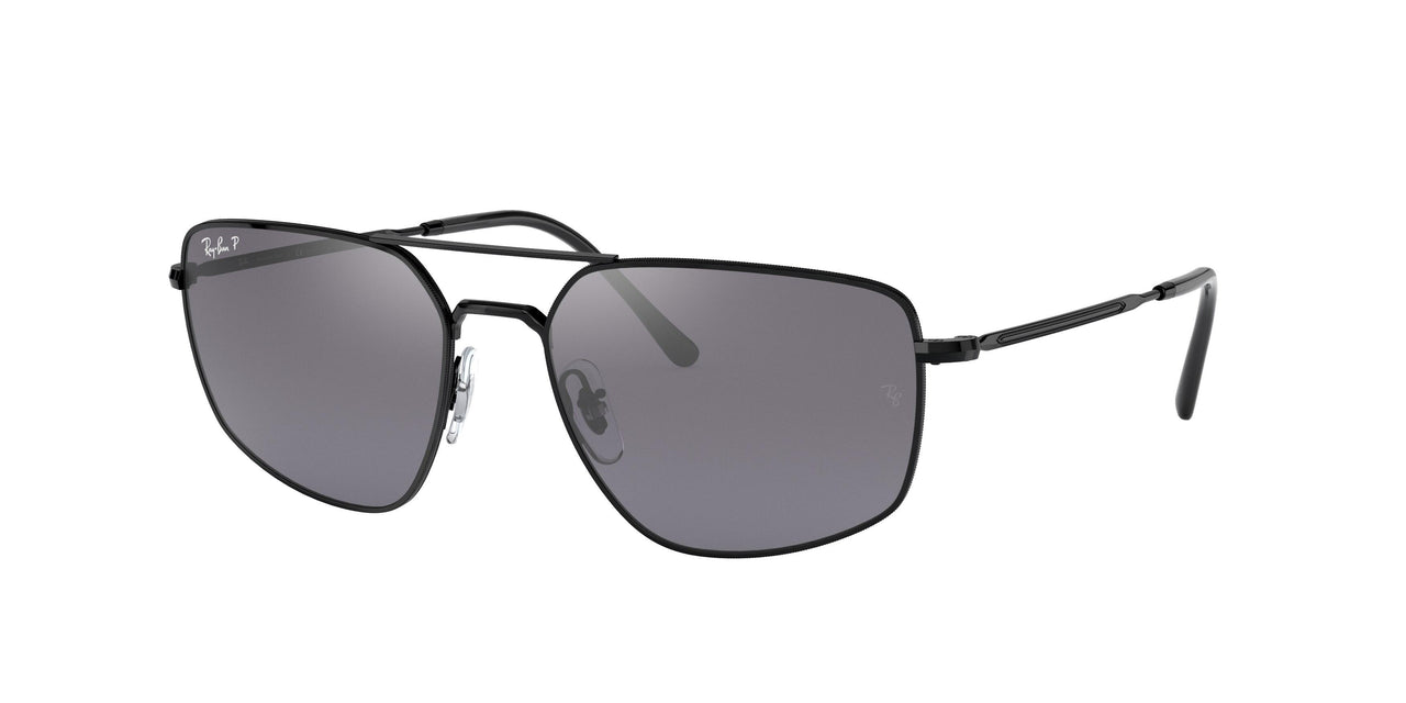 002/K3 - Black - Grey Mirror Gradient Grey Pol