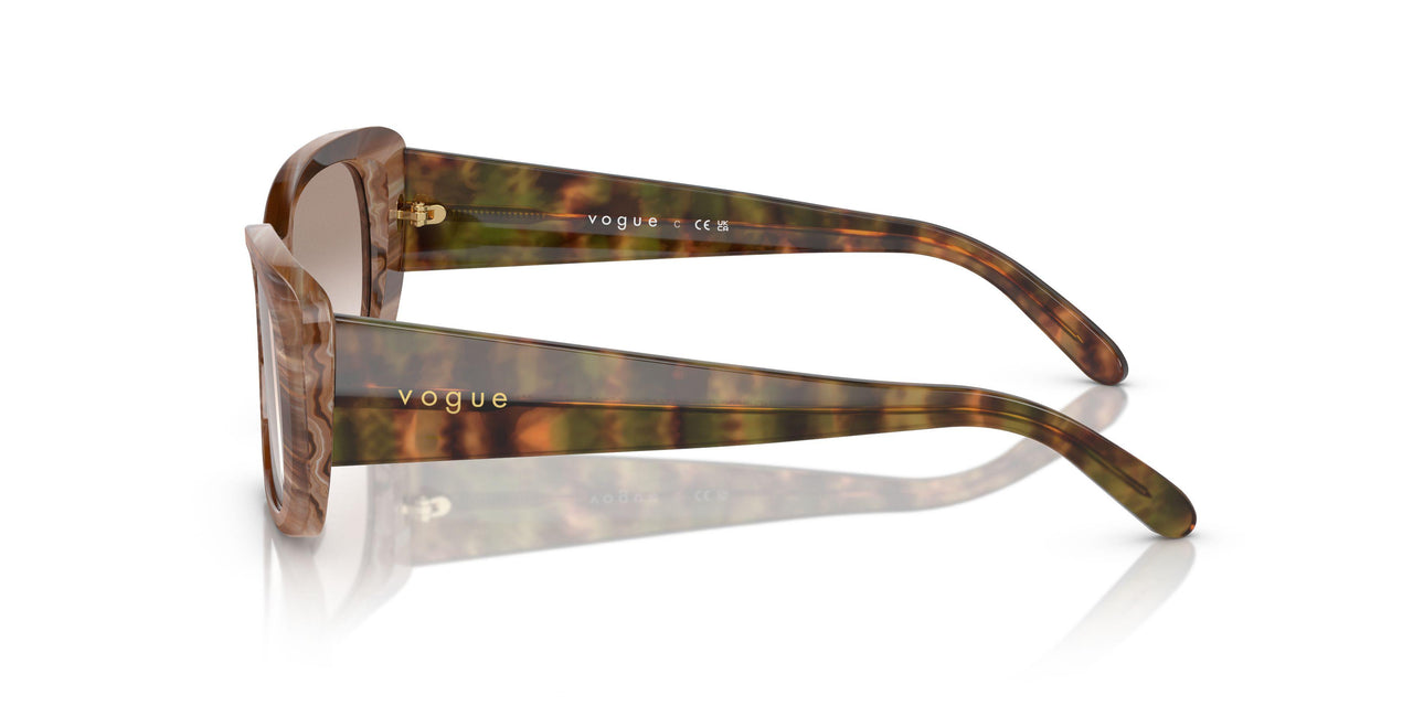 307113 - Brown Horn - Clear Gradient Brown