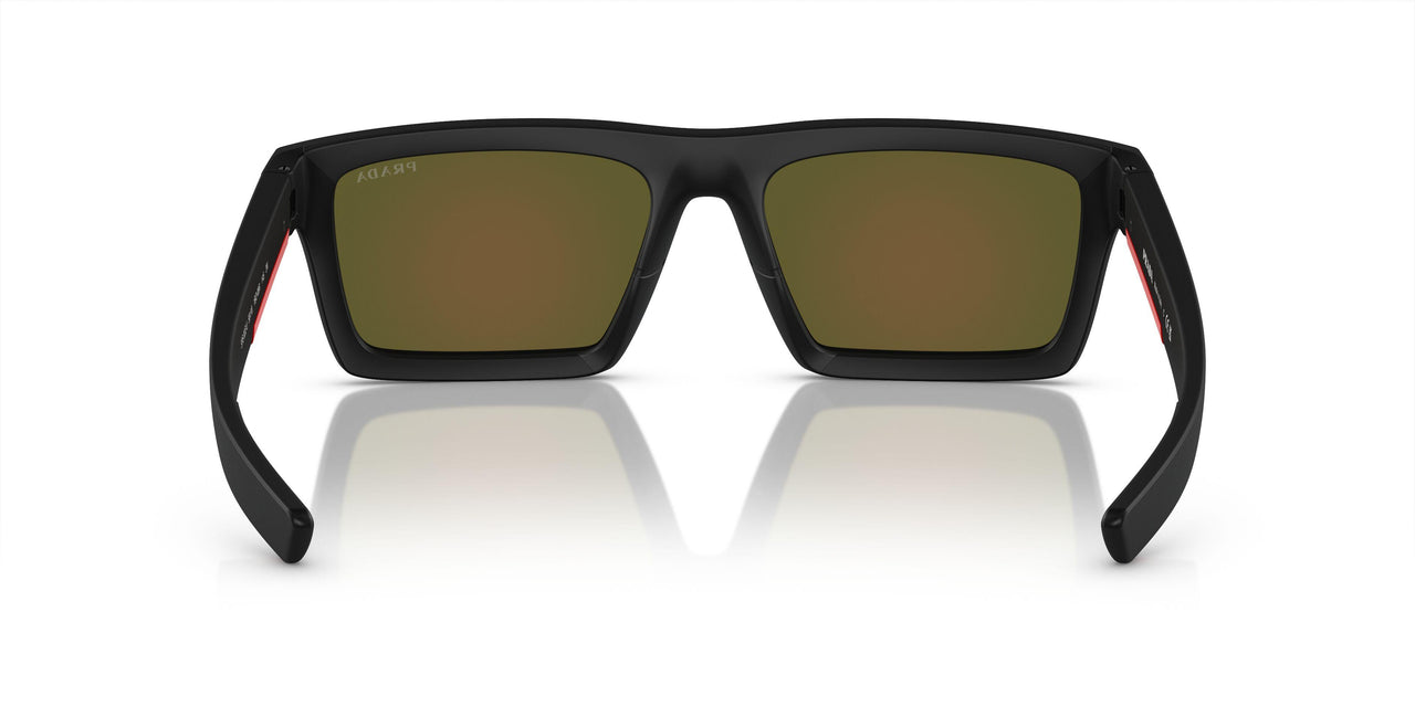 1BO08R - Black - Light Green Mirror Blue