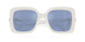 100355 - White - Light Blue Mirror Silver