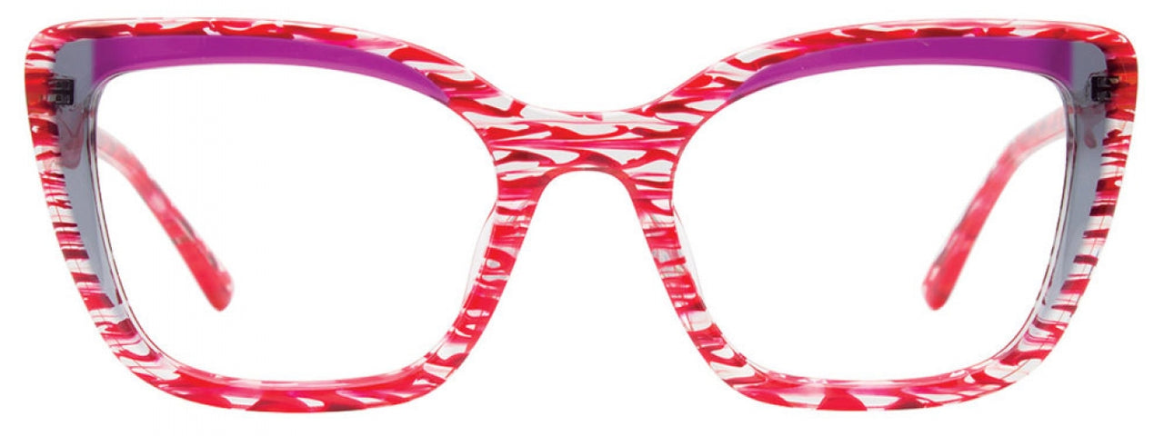 30 - Crystal with Red pattern & Grey
