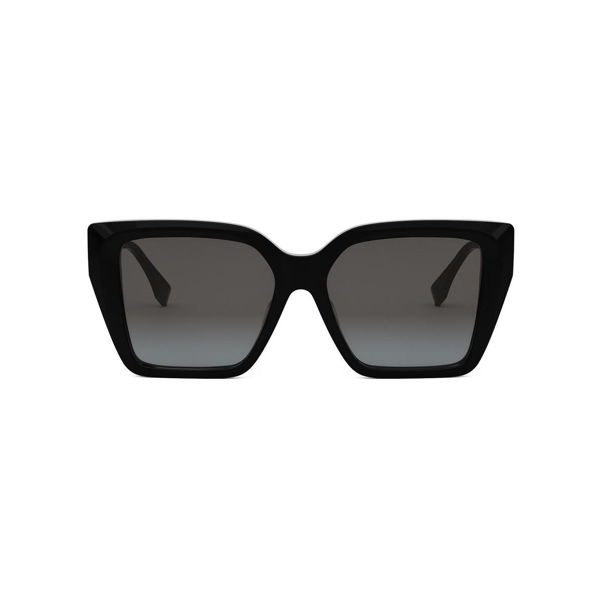 01B - Acetate Shiny Black - Grey Gradient