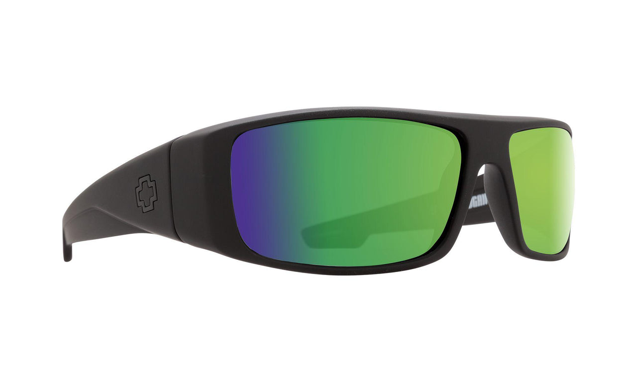 374861 - Matte Black - Happy Bronze Polar with Green Spectra
