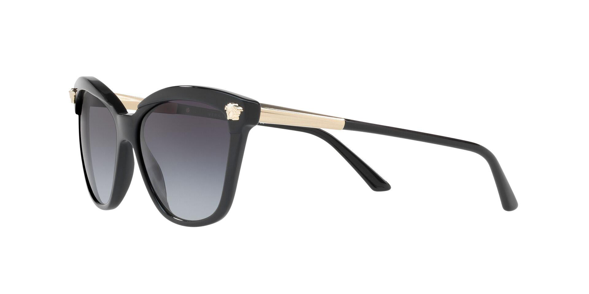ヴェルサーチ　サングラス　MOD.4313-A Versace MOD 4313A 5189/11 Cat Eye Black Gold Frame