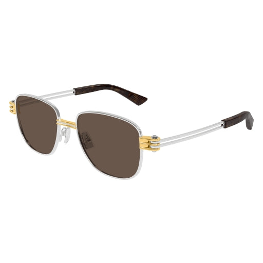 Bottega Veneta BV1380S 002 Sunglasses Gold Square Frame, Yellow Lenses Shop Bottega Veneta BV1380S 002 on Sale at BeyondStyle – Get  main image 4