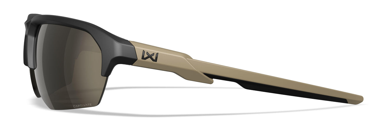 CHJKL04 Captivate Non-Polarized Tungsten Mirror / Matte Black And Tan